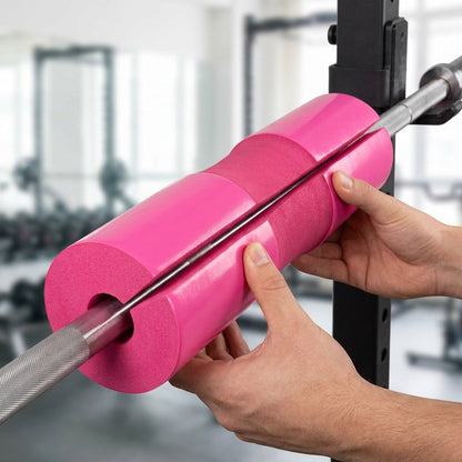 Barbell Pad for Squats and Hip Thrusts - Foam Neck and Shoulder Sleeve with Two Straps