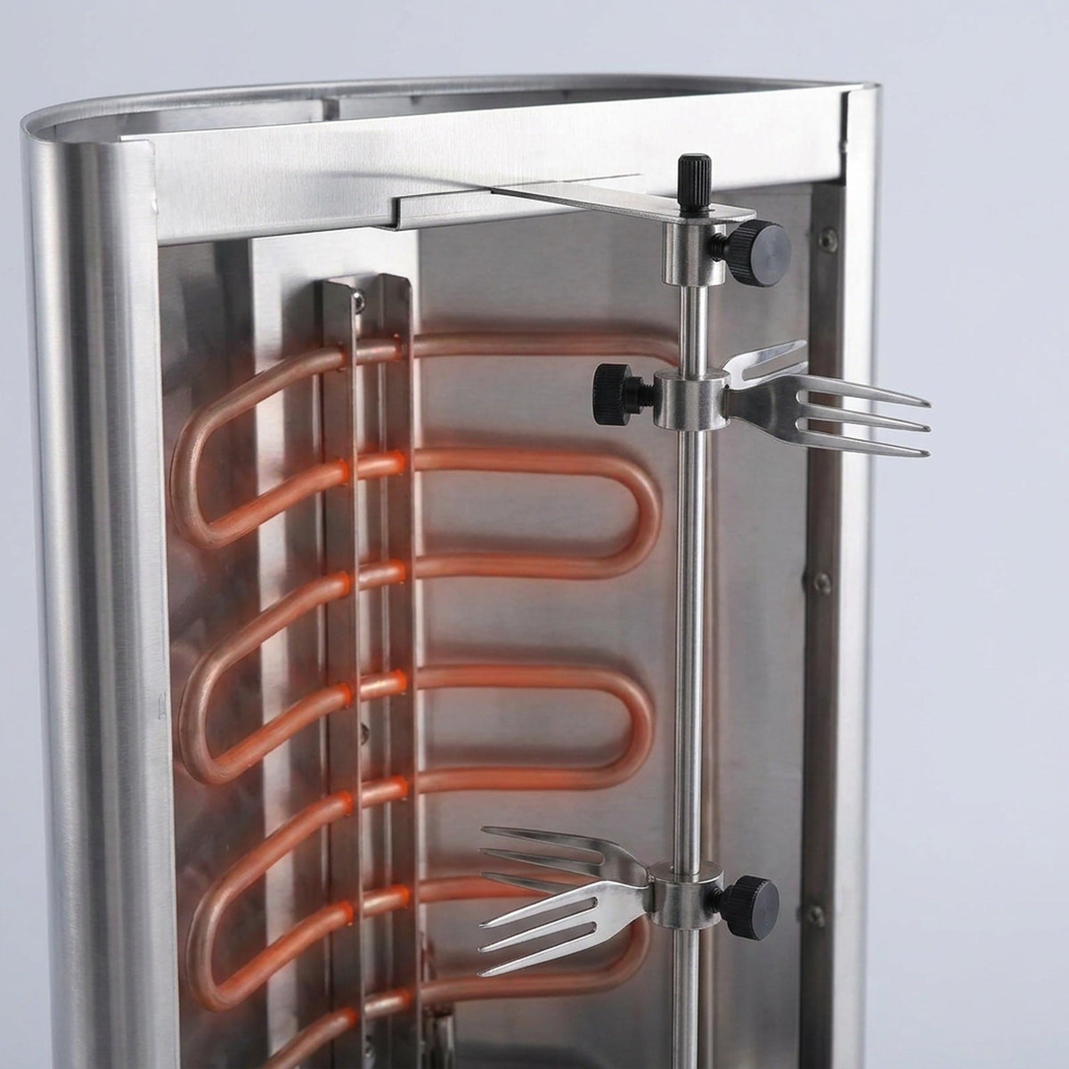 Electric Vertical Broiler - Countertop Shawarma, Gyro & Kebab Machine, Stainless Steel Rotisserie
