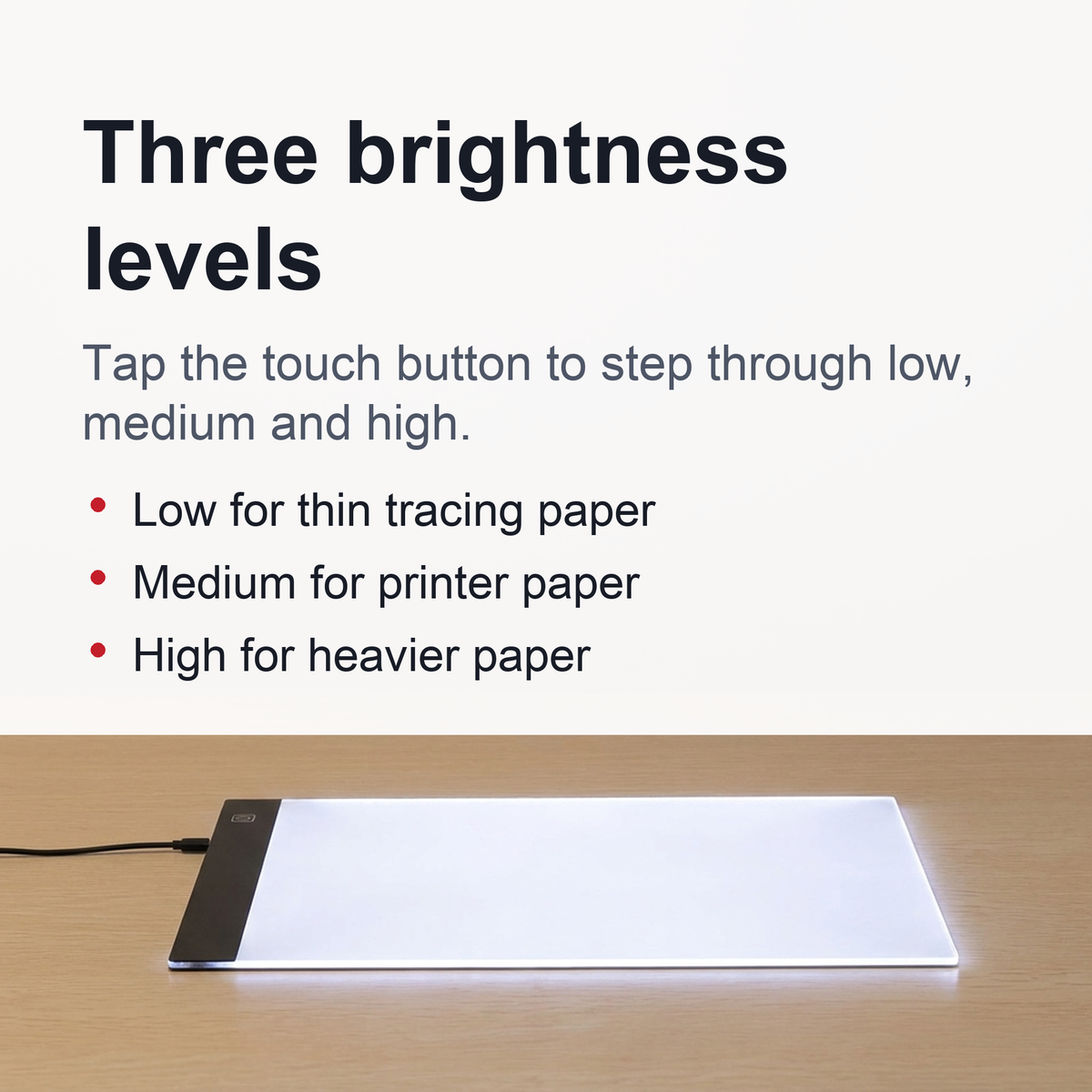 A4 LED Acrylic Drawing Board - Ultra Thin Dimmable Tracing Light Box