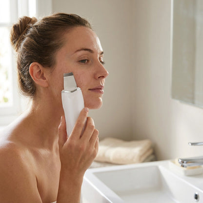 Ultrasonic Skin Scrubber & Face Spatula with Nano Mist Sprayer