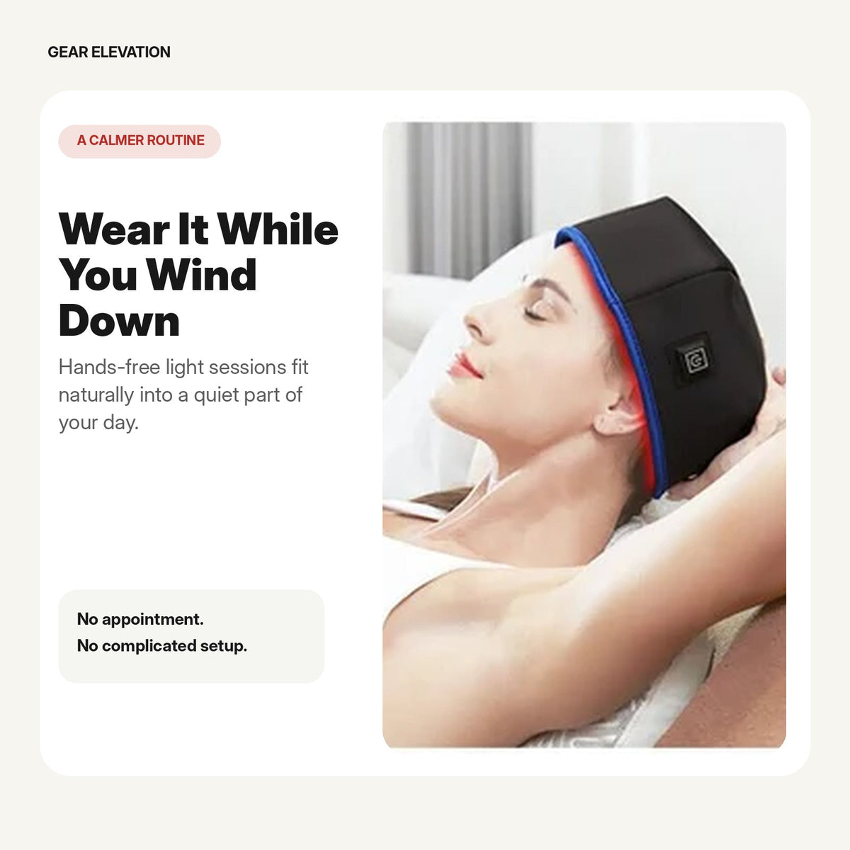 Infrared Red Light Therapy Cap - Hair Regrowth Hat Depression Anxiety And Stress Relief Thermal Helmet Scalp Massager