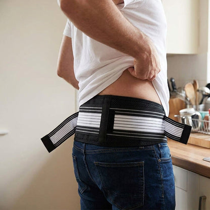 Sacroiliac Hip Support Belt - Adjustable Compression Belt for the Hips and Lower Back, One Size, Black