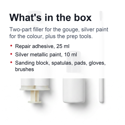 DIY Alloy Wheel Repair Kit - Rim Scrapes Scratches Remover