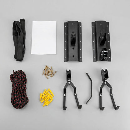Ceiling-Mounted Bike Hoist – Heavy-Duty Pulley System for Garage Storage & Easy Lifting
