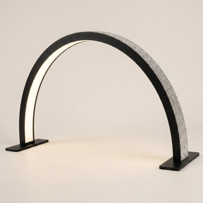 Half Moon Nail Desk Lamp – 28 in LED Arc Work Light for Nails, Lashes, Brows & Tattoo, 3000K–6000K Dimmable