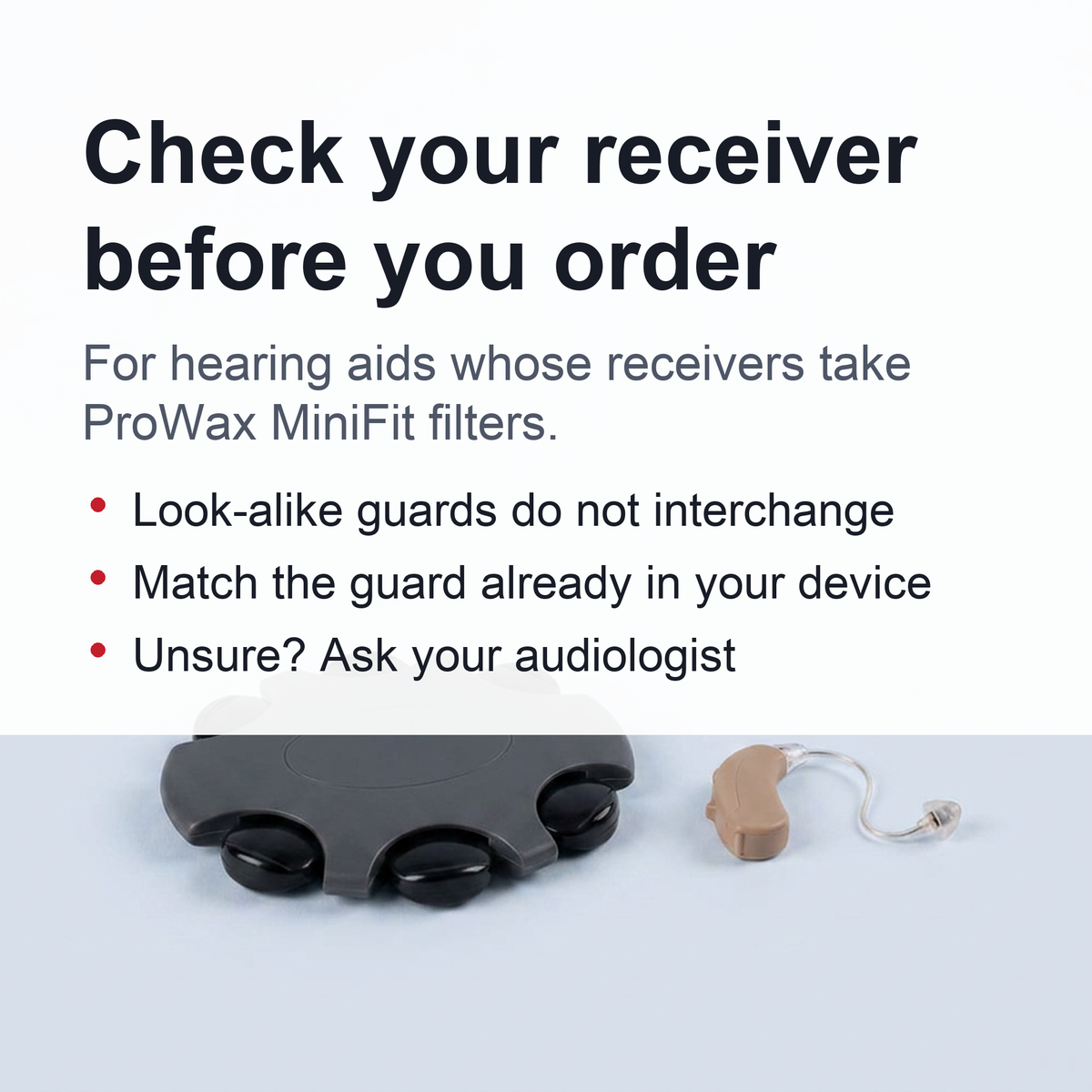 ProWax Minifit Filters – Hearing Aid Replacement Wax Guards for Reliable Sound Quality and Daily Protection
