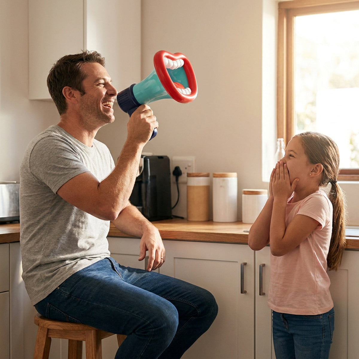 Big Mouth Voice Changer Megaphone Toy – Funny Voice Changing Microphone with Recording for Kids & Adults
