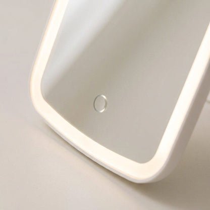 Touch-Sensitive Portable Makeup Mirror - With LED Brightness, Adjustable and USB Rechargeable