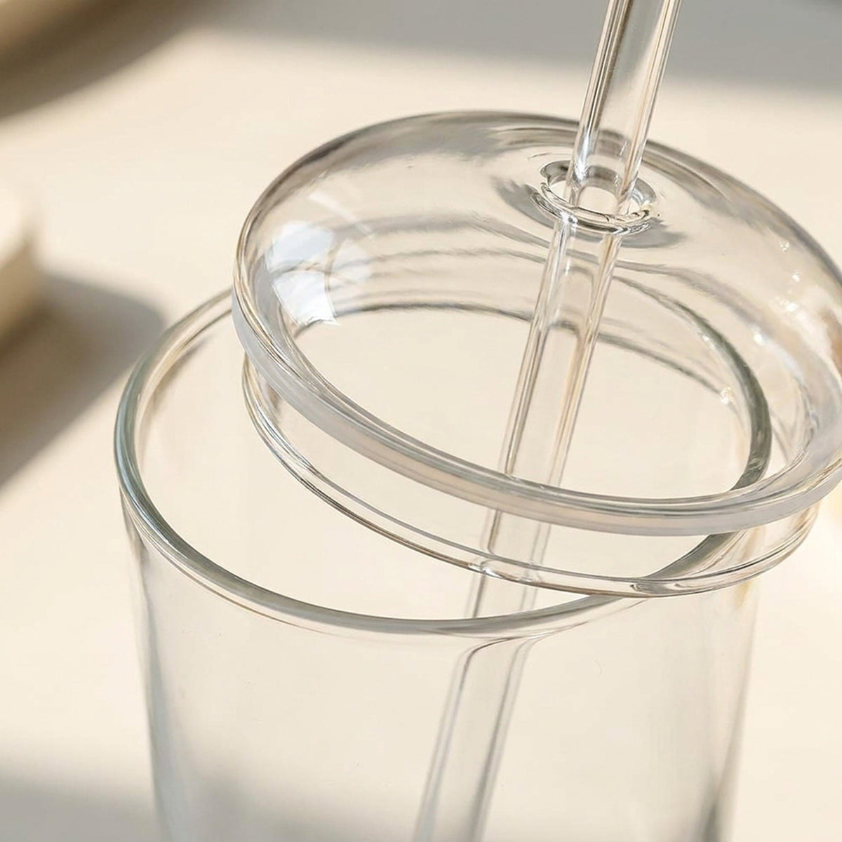 Glass Cup with Lid and Glass Straw – 15 oz Reusable Clear Tumbler for Iced Coffee & Cold Drinks