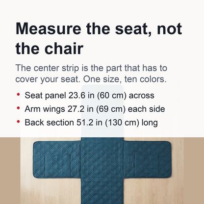 Waterproof Non-Slip Recliner Cover – One-Piece Chair Protector with Side Pockets