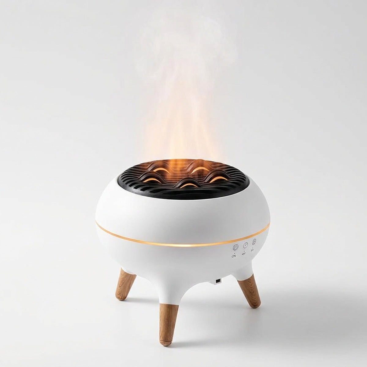 Jellyfish and Flame Model Aromatherapy Humidifier with Night Light – Soothing Atmosphere Lamp for Home & Office Relaxation