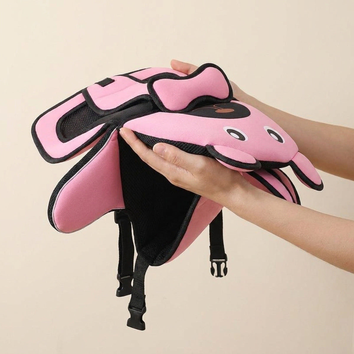 Bear-Shaped Padded Seat Liner with Support Harness - for Strollers, High Chairs & Dining Chairs