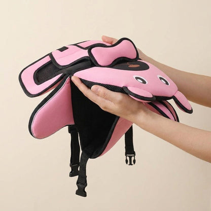 Bear-Shaped Padded Seat Liner with Support Harness - for Strollers, High Chairs & Dining Chairs