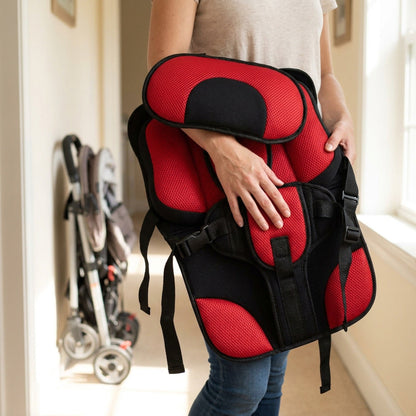 Portable Padded Seat Liner with Support Harness - for Strollers, High Chairs & Dining Chairs