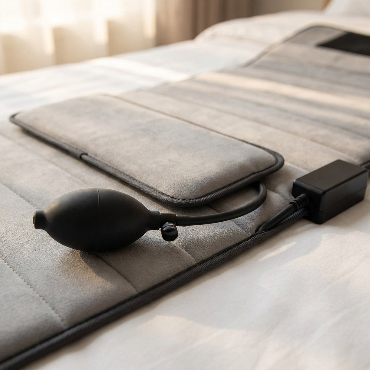 Full Body Shiatsu Massage Mat -  Adjustable Heating Pad for Sitting Sleeping Lying Electric Mattress Pad