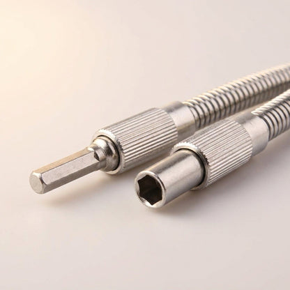 Flexible Drill Bit Extension – 1/4 in Hex Shank Bendable Bit Holder
