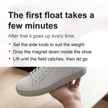 Levitating Shoe Display Stand - Magnetic Levitation Shoe Stand with LED Light