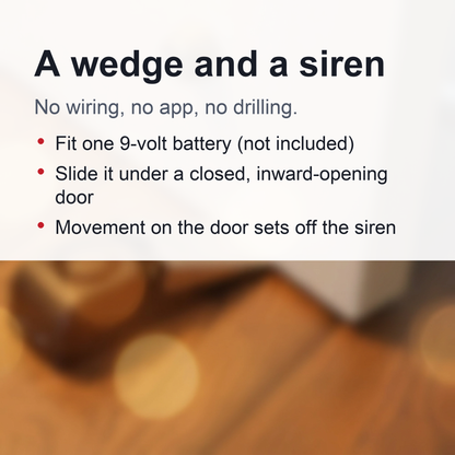 Door Stop Alarm - Portable Traveling Security