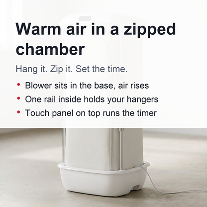Foldable Electric Clothes Dryer - Ventless Warm-Air Drying Cabinet for Apartments