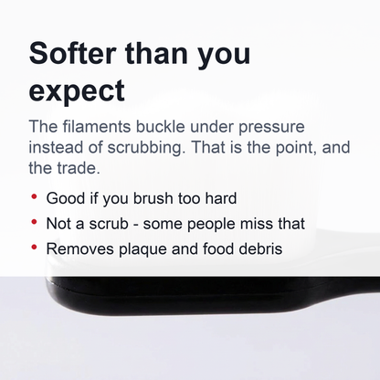 Extra-Soft Manual Toothbrush - Dense Ultra-Fine Bristles, Wide Wavy Head