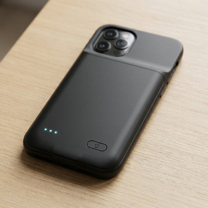 iPhone Battery Case – 6800mAh Power Bank Charger Cover for Extended Mobile Use