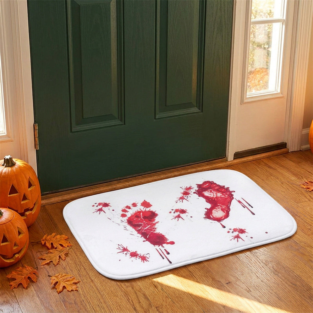 Bloody Footprint Bath Mat - Halloween Shower Doormat