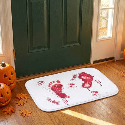 Bloody Footprint Bath Mat - Halloween Shower Doormat