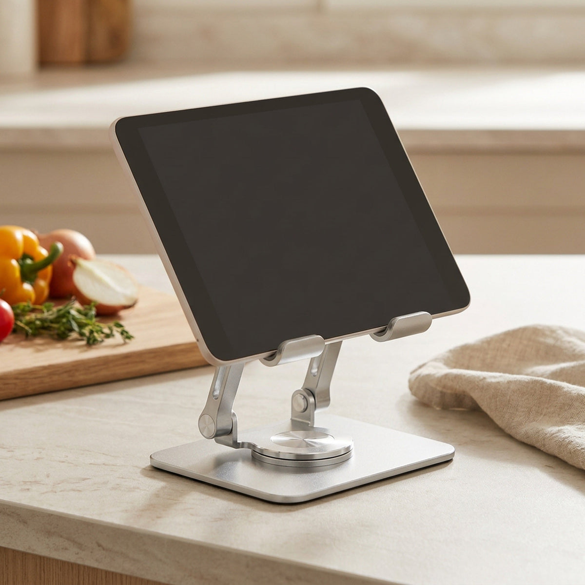 Rotatable Tablet Stand - 360°  Foldable & Portable Tablet Stand for All up to 15.6 inches.