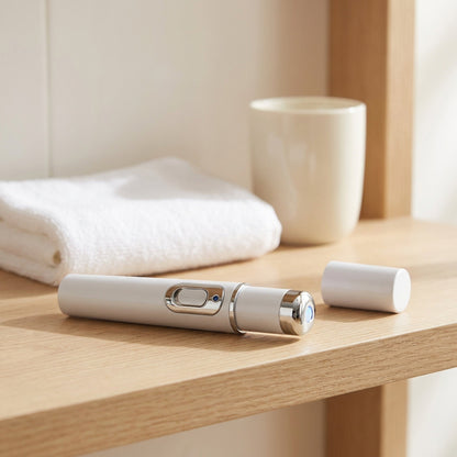 Blue LED Beauty Pen - Slim Handheld Wand with Warming Metal Tip