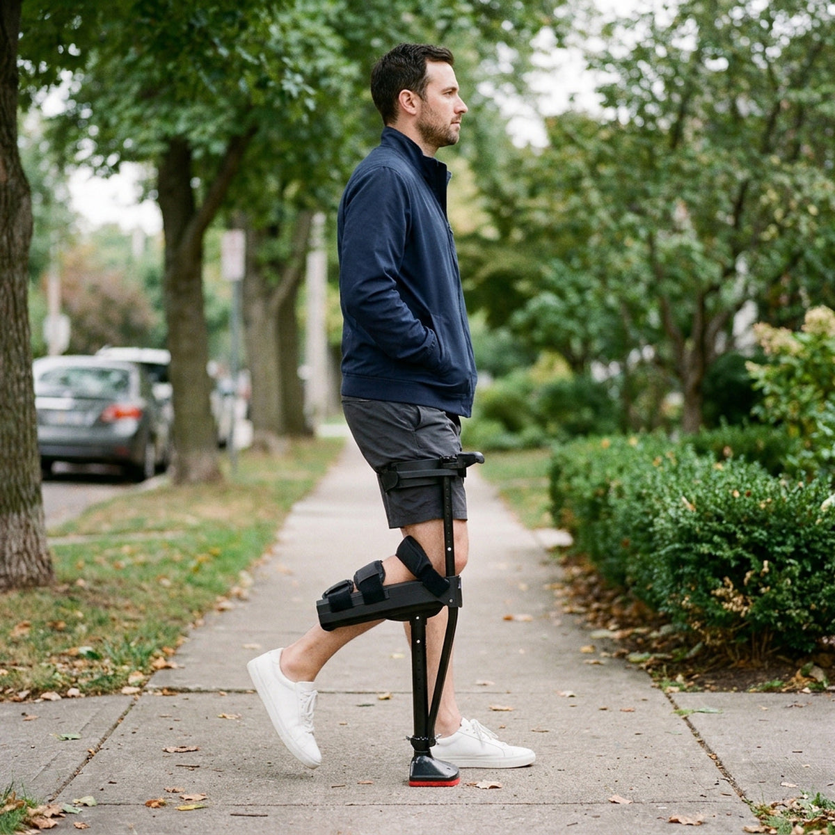Hands-Free Crutch for Leg & Knee Support