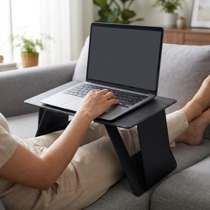 Paper-Thin Folding Laptop Riser - Portable Sit-Stand Desk for Desk, Bed and Lap