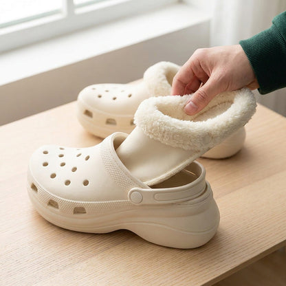 Plush Liners for Crocs and Similar Clogs – Removable Winter Inserts