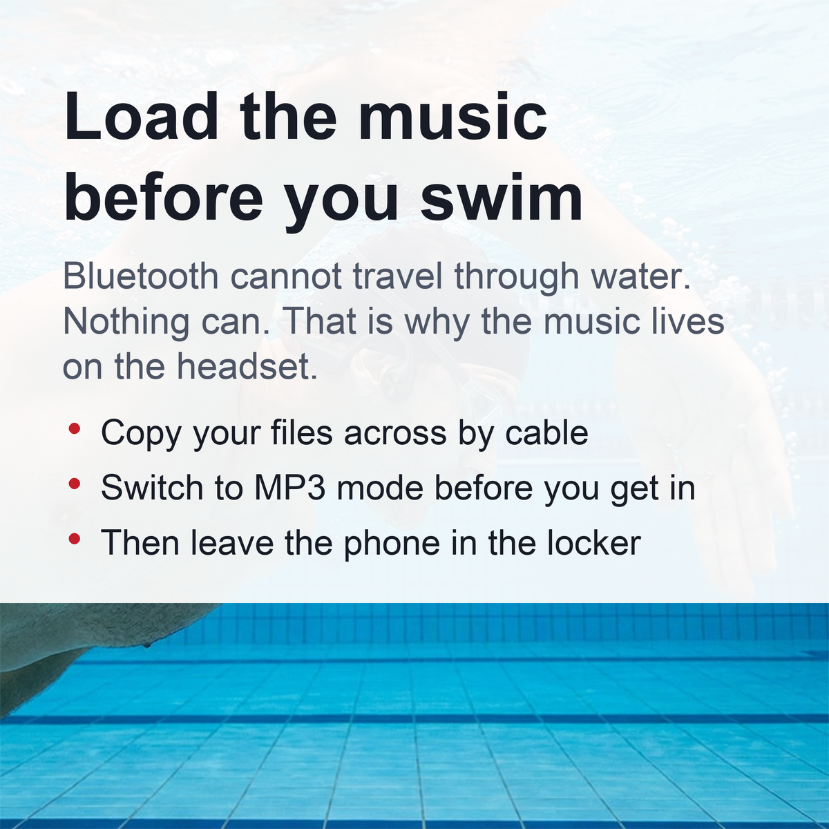 Waterproof Bone Conduction Swimming Earphones – Bluetooth 5.4 MP3 Headset (32GB)