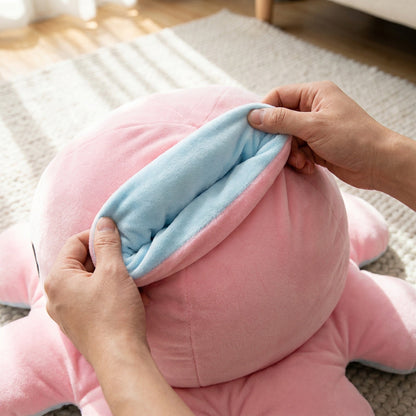 Giant Reversible Octopus Plush – Flip for a Mood Change, Perfect for Kids