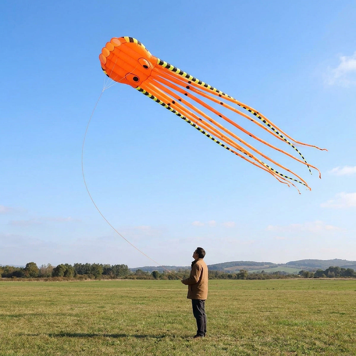 Long Giant Octopus Kite - Outdoor Toy (8-Meter)