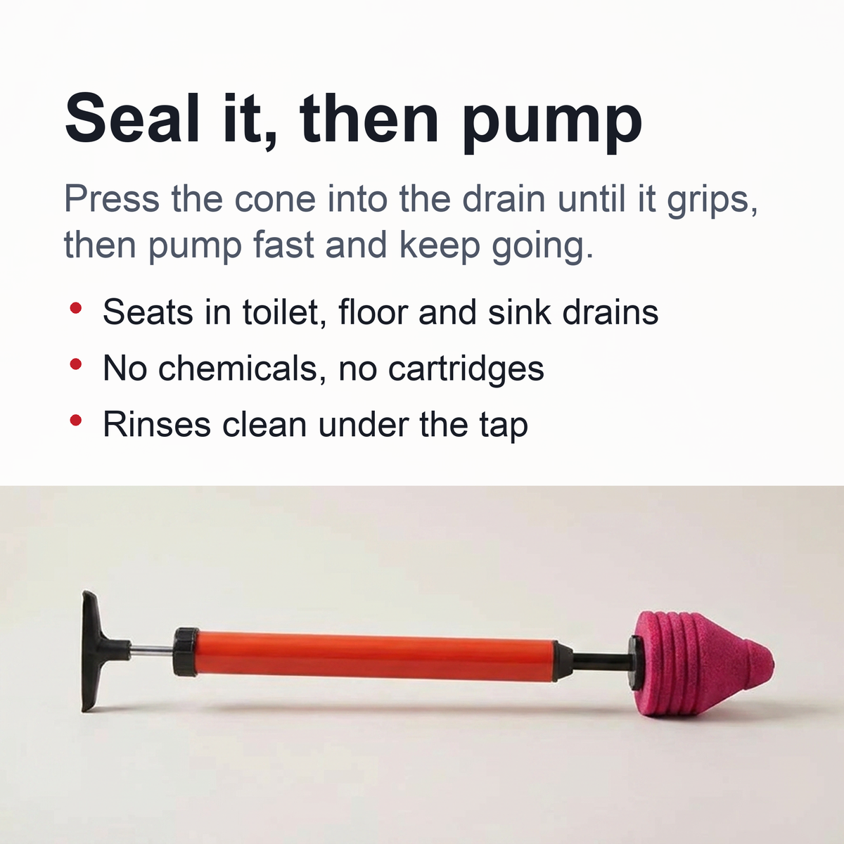 High-Pressure Silicon Toilet Plunger – Powerful One-Shot Solution for Fast & Easy Drain and Pipe Unblocking