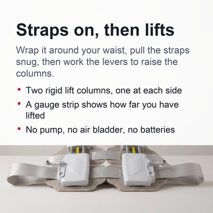 Lumbar Decompression Belt – Home Traction Device for Lower Back Pain, Herniated Disc Therapy, and Spine Support Relief