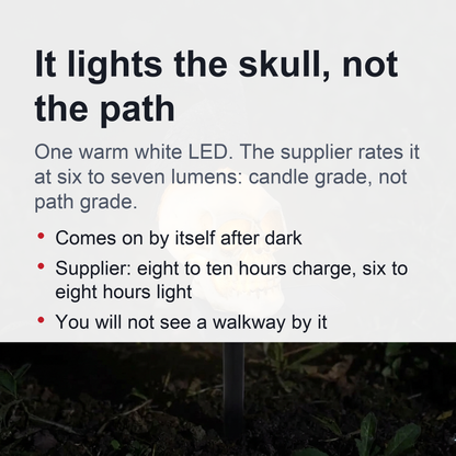 Raven Solar Halloween Pathway Lights - Halloween Decor Outdoor Skeleton Skull Head, Halloween Crows and Ravens Decor