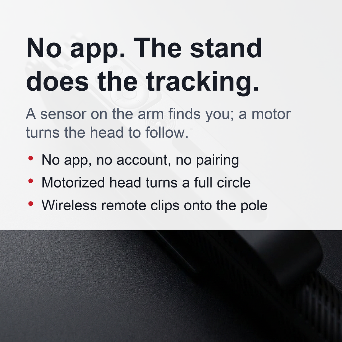 Auto Face-Tracking Phone Tripod & Selfie Stick – Motorized 360° Head, Extends to 70.9 in (180 cm), No App Needed