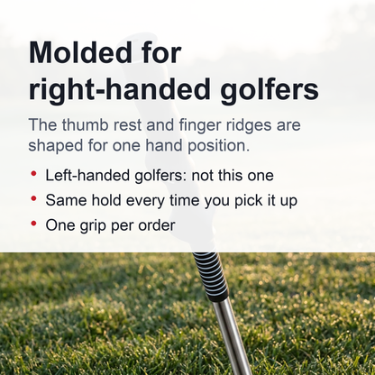 Golf Grip Trainer - Molded Rubber Training Grip for Right-Handed Golfers