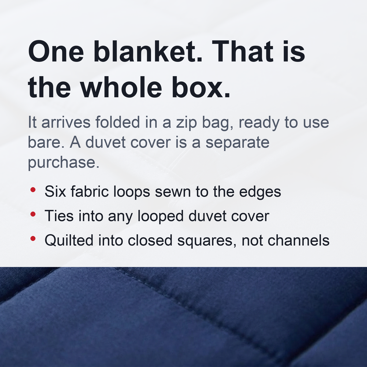 Weighted Blanket for Bed - 100% Organic Cotton