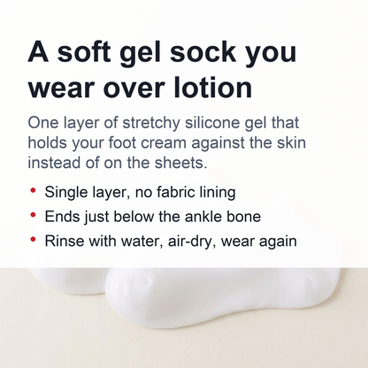 Women Foot Spa Pedicure Silicone Socks - Spa Gel Socks for Calluses, Foot Care After Pedicure, for Dry Cracked Feet