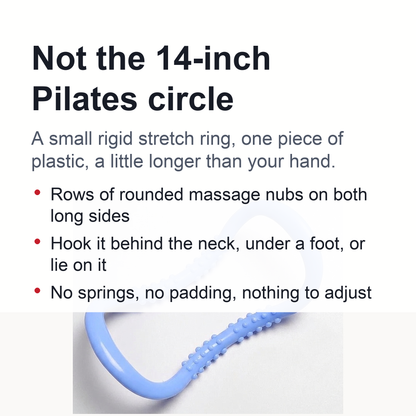 Magic Pilates Ring – Small Yoga Stretch Ring with Massage Nubs for Neck, Back & Calf