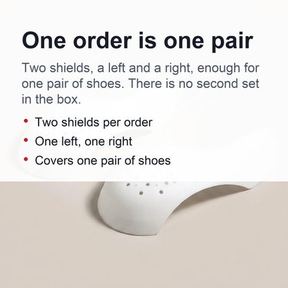 Universal Anti-Crease Sneaker Shields - 1 Pair (Left + Right) Toe Box Crease Protectors