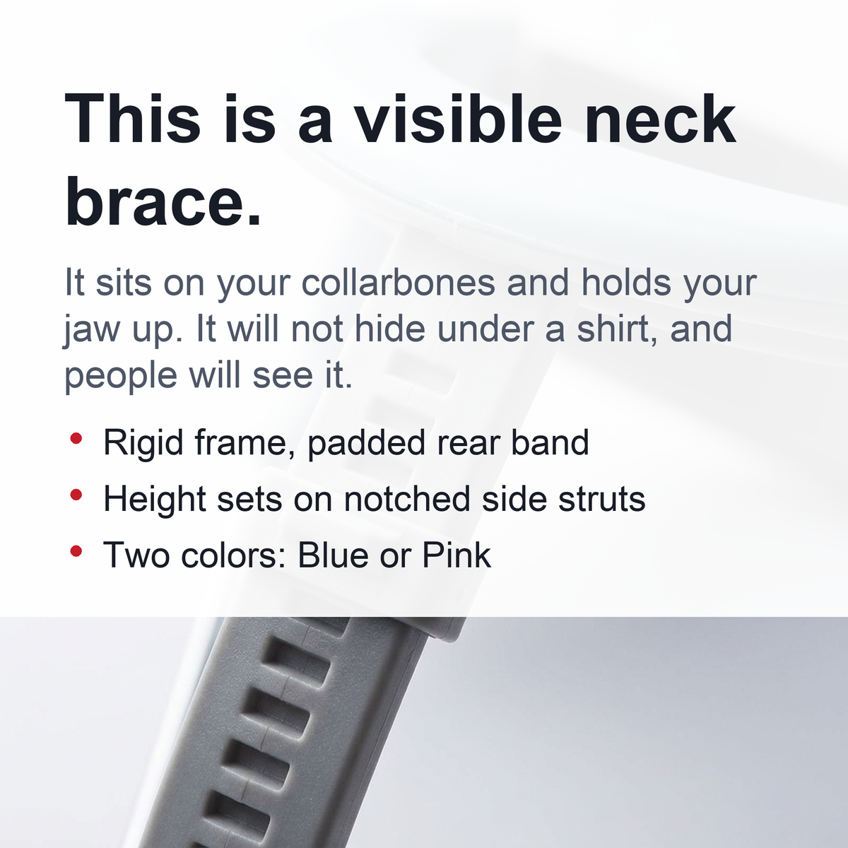 Neck Pain Helper Braces - Revolutionary Neck Support Brace for Neck Pain, Discreet & Lightweight Cervical Collar