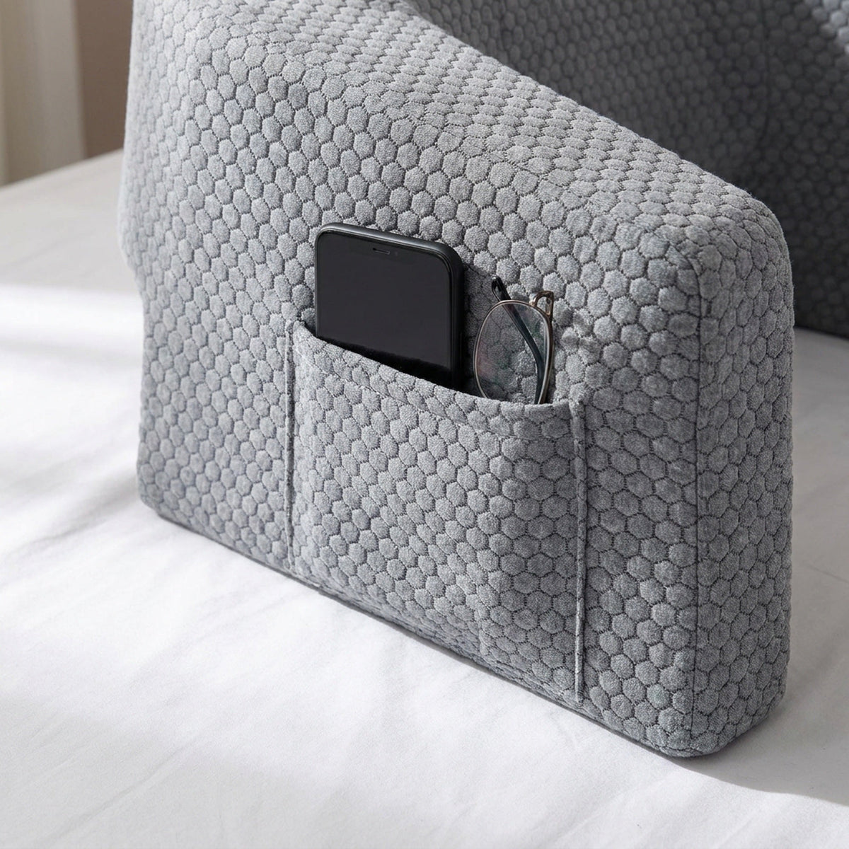 Soft Reading Pillow – Ergonomic Armrest Lap Desk with Washable Cover for Gaming & Relaxing