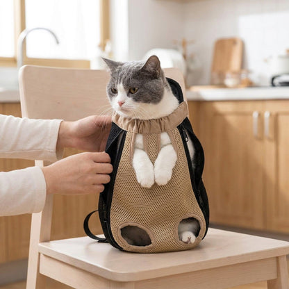 Pet Backpack - Travel Pet Carrier Backpack for Small Dogs and Cats