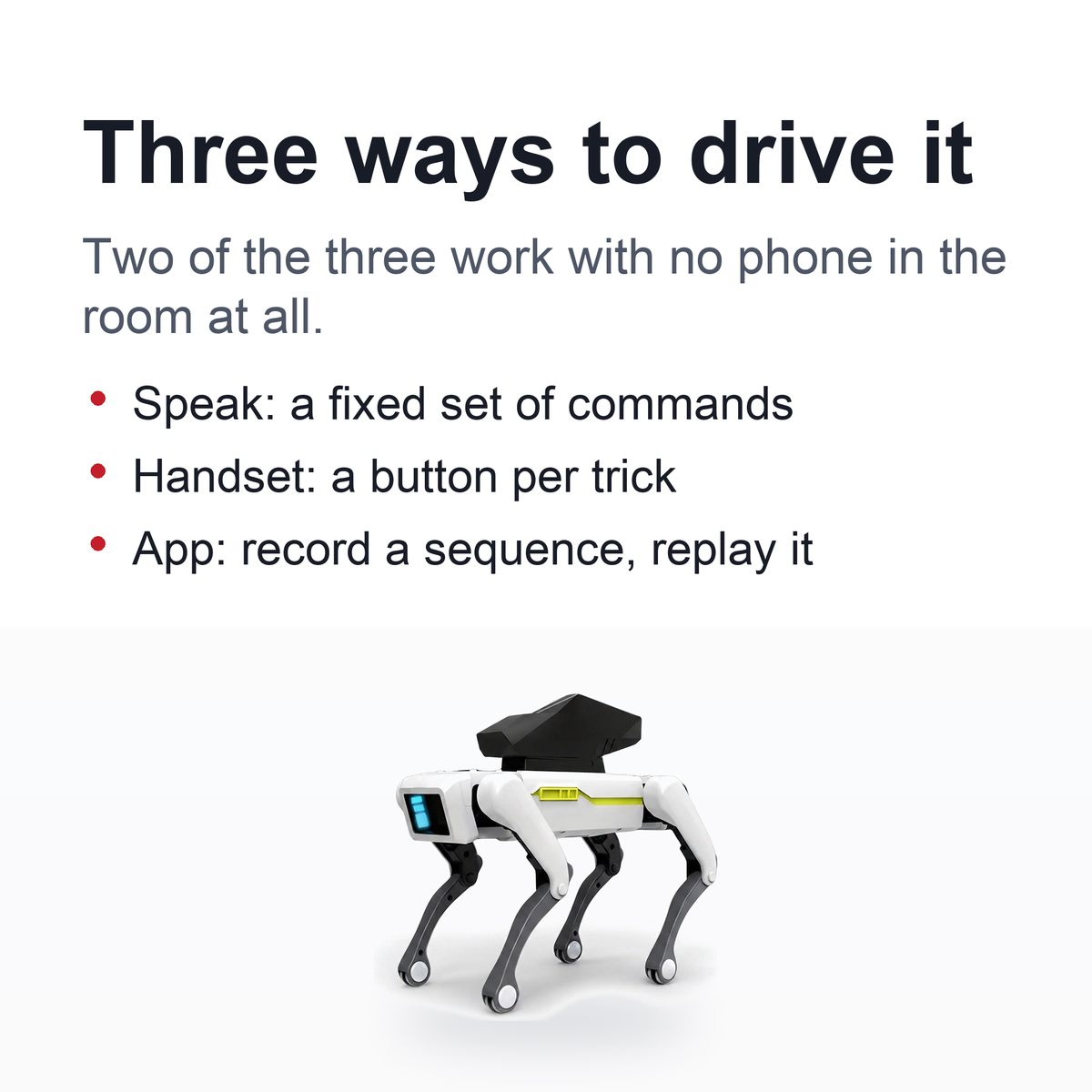 Voice-Controlled Interactive AI Smart Robot Dog – Programmable Pet with Mobile App, USB Rechargeable Design, Robotic Movements & Smart Learning Features