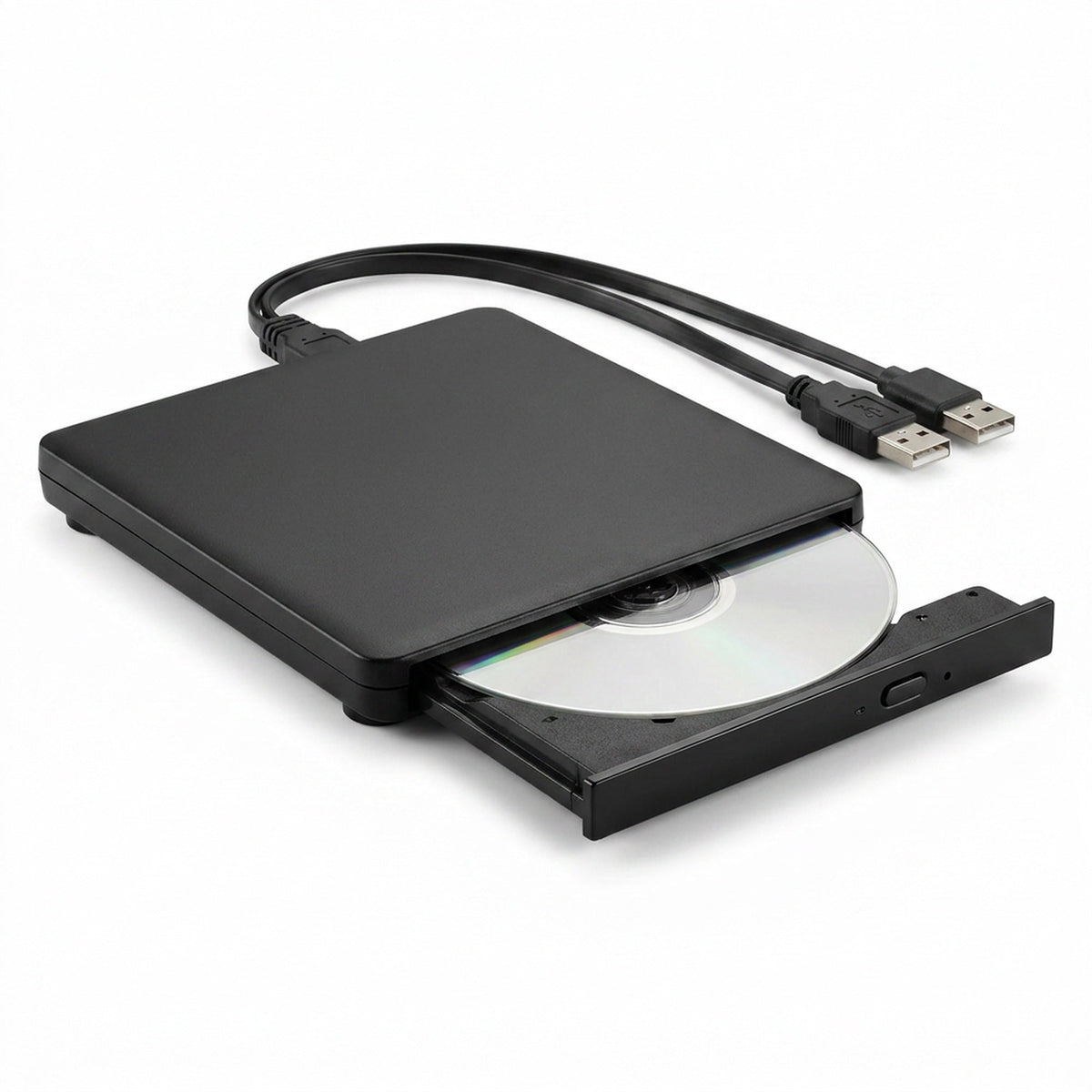External CD/DVD Drive - Portable USB Optical Drive for Laptops & Desktop Computers
