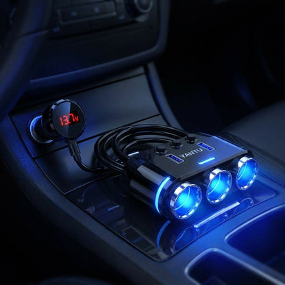 Car Splitter Cigarette Lighter Socket